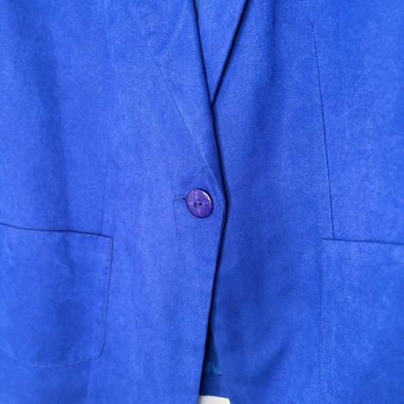 Carol Reed Blue Suede Blazer - Picture 5 of 5